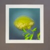 Lemon energy art print with golden leaf